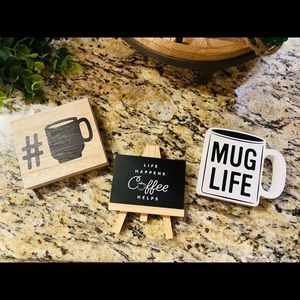 3PC Mug Life Tiered Shelving Set